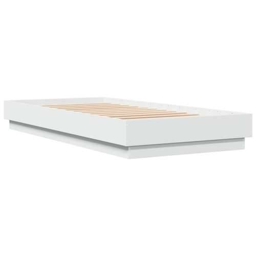 Okvir za krevet s LED svjetlima bijeli 90 x 200 cm - Bijela 90 x 200 cm Cijena