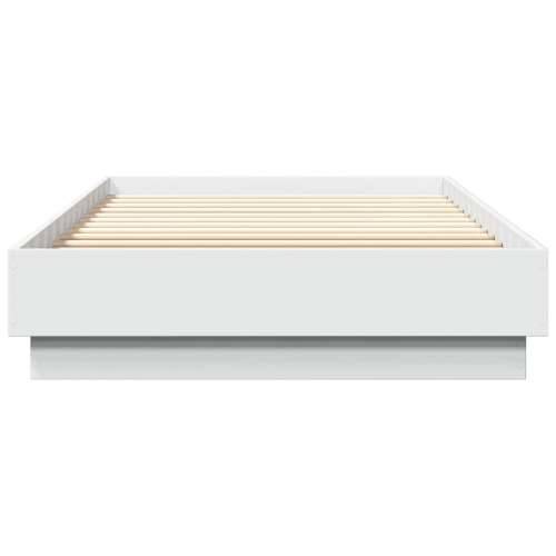 Okvir za krevet s LED svjetlima bijeli 90 x 200 cm - Bijela 90 x 200 cm Cijena