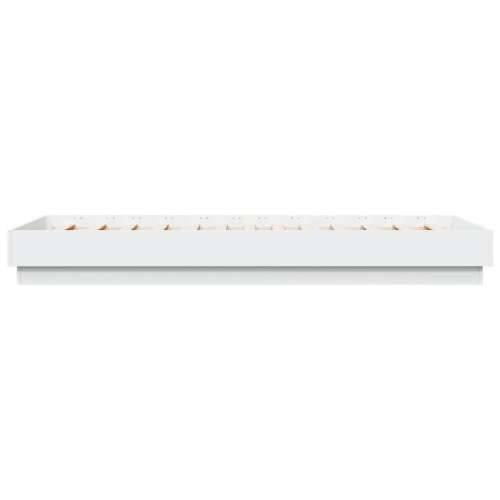 Okvir za krevet s LED svjetlima bijeli 90 x 200 cm - Bijela 90 x 200 cm Cijena