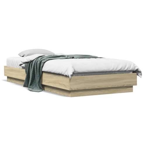 Okvir kreveta s LED svjetlima boja hrasta sonome 90 x 200 cm - sonoma hrast 90 x 200 cm Cijena