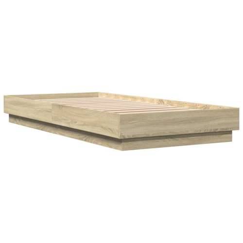 Okvir kreveta s LED svjetlima boja hrasta sonome 90 x 200 cm - sonoma hrast 90 x 200 cm Cijena