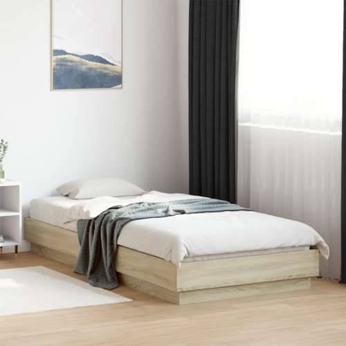Okvir kreveta s LED svjetlima boja hrasta sonome 90 x 200 cm - sonoma hrast 90 x 200 cm Cijena