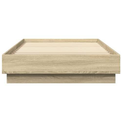 Okvir kreveta s LED svjetlima boja hrasta sonome 90 x 200 cm - sonoma hrast 90 x 200 cm Cijena