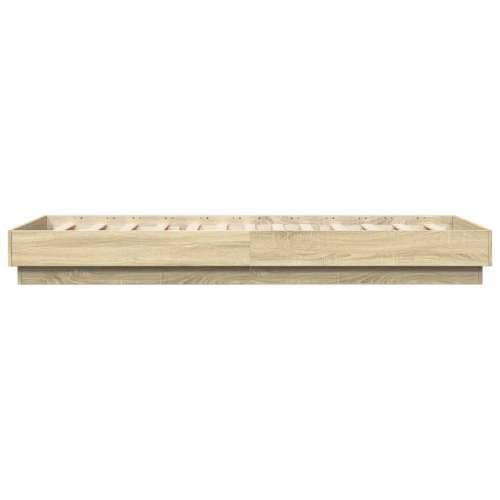 Okvir kreveta s LED svjetlima boja hrasta sonome 90 x 200 cm - sonoma hrast 90 x 200 cm Cijena