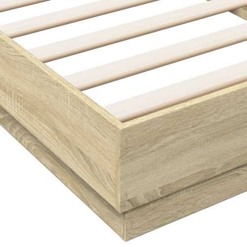 Okvir kreveta s LED svjetlima boja hrasta sonome 90 x 200 cm - sonoma hrast 90 x 200 cm Cijena