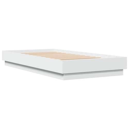 Okvir za krevet s LED svjetlima bijeli 90 x 190 cm - Bijela 90 x 190 cm Cijena