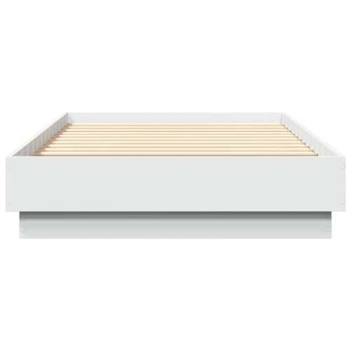 Okvir za krevet s LED svjetlima bijeli 90 x 190 cm - Bijela 90 x 190 cm Cijena
