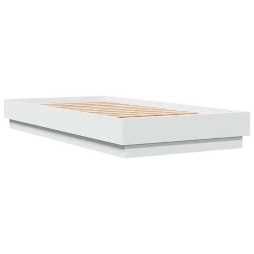 Okvir za krevet s LED svjetlima bijeli 90 x 190 cm - Bijela 90 x 190 cm Cijena