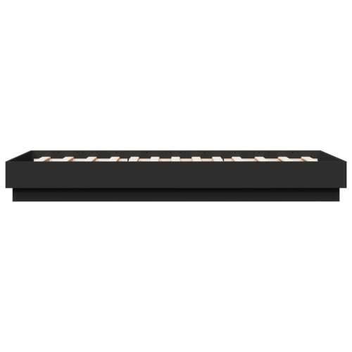 Okvir kreveta s LED svjetlima crni 75 x 190 cm - Crna 75 x 190 cm Cijena