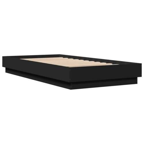 Okvir kreveta s LED svjetlima crni 75 x 190 cm - Crna 75 x 190 cm Cijena