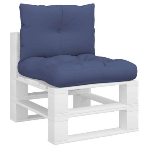 Set jastuka za palete modri 60 x 38 x 13 cm od tkanine - Modra 2 Cijena
