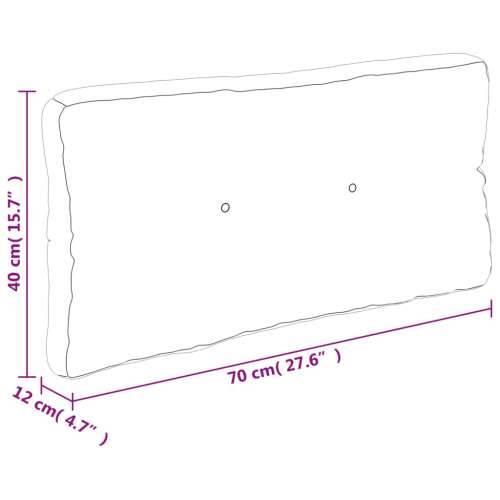 Set jastuka za palete modri 70 x 40 x 12 cm od tkanine - Modra 70 x 70 x 12 cm 1 Cijena
