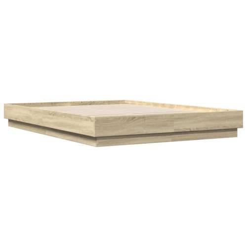 Okvir za krevet boja hrasta 160x200 cm od konstruiranog drva - sonoma hrast 160 x 200 cm Cijena