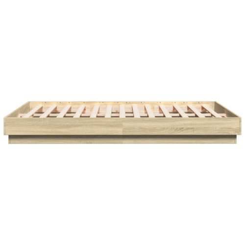 Okvir za krevet boja hrasta 160x200 cm od konstruiranog drva - sonoma hrast 160 x 200 cm Cijena