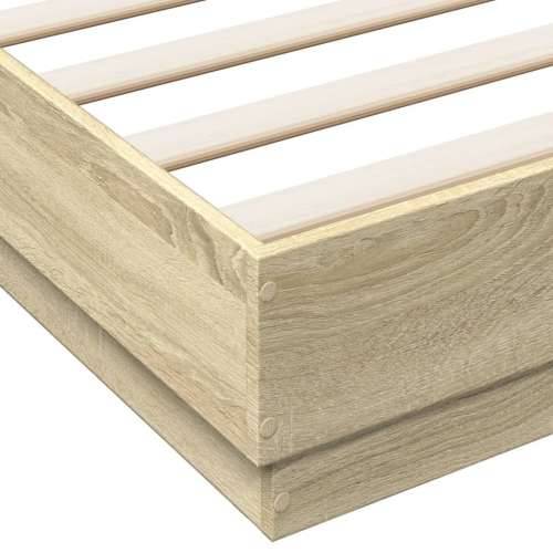 Okvir za krevet boja hrasta 160x200 cm od konstruiranog drva - sonoma hrast 160 x 200 cm Cijena