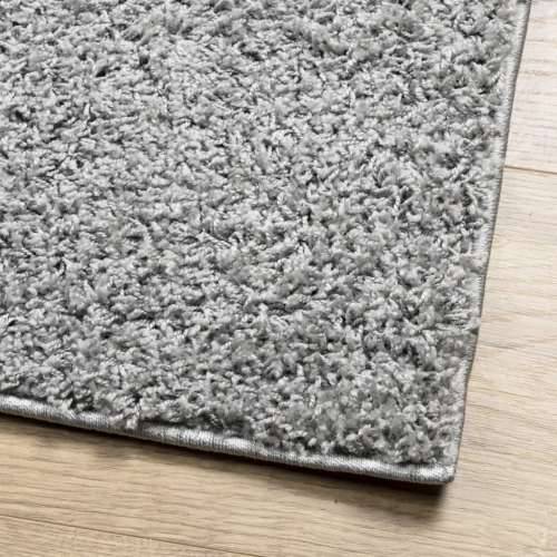 Čupavi tepih PAMPLONA visoka vlakna moderni sivi 200 x 280 cm - Siva 200 x 280 cm Cijena