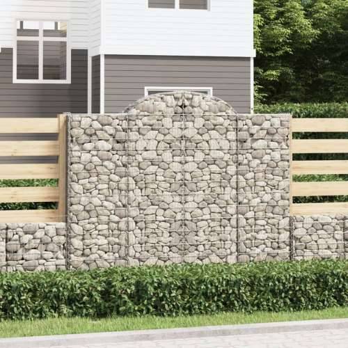 Lučne gabionske košare 15kom 200x50x160/180cm pocinčano željezo - 200 x 50 x 160/180 cm 15 Cijena