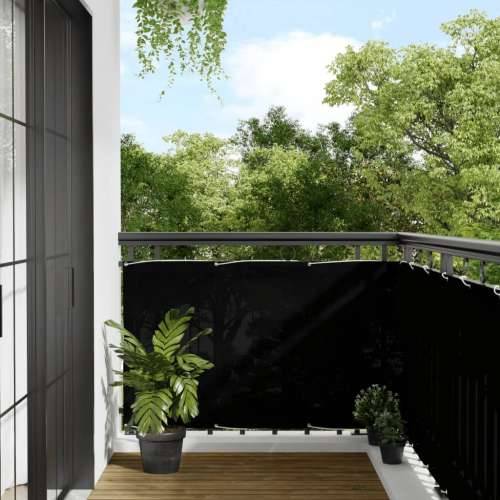 Balkonski zaslon crni 90x700 cm 100 % poliester Oxford - Crna 90 x 700 cm 1 Cijena