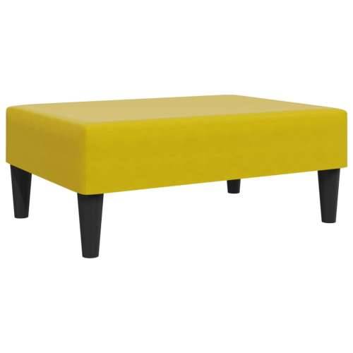 2-dijelni set sofa s jastucima žuti baršunasti - Žuta S naslonom za ruke Cijena