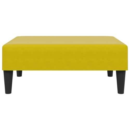 2-dijelni set sofa s jastucima žuti baršunasti - Žuta S naslonom za ruke Cijena