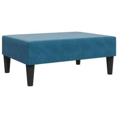 2-dijelni set sofa plavi baršunasti - Plava S naslonom za ruke Cijena