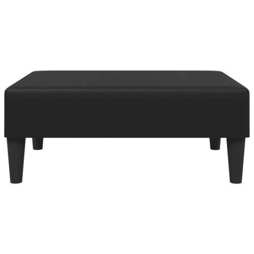 2-dijelni set sofa crni od umjetne kože - Crna Bez naslona za ruke Cijena