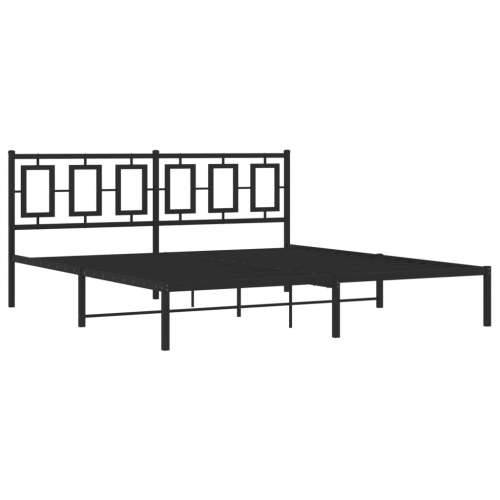 Metalni okvir za krevet s uzglavljem crni 183x213 cm - Crna 183 x 213 cm s uzglavljem Cijena