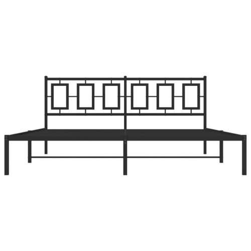 Metalni okvir za krevet s uzglavljem crni 183x213 cm - Crna 183 x 213 cm s uzglavljem Cijena