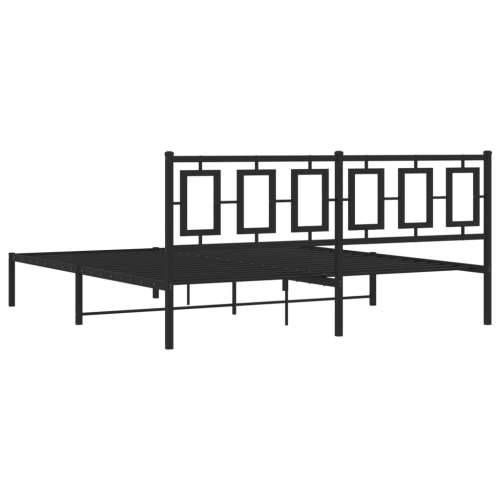 Metalni okvir za krevet s uzglavljem crni 183x213 cm - Crna 183 x 213 cm s uzglavljem Cijena