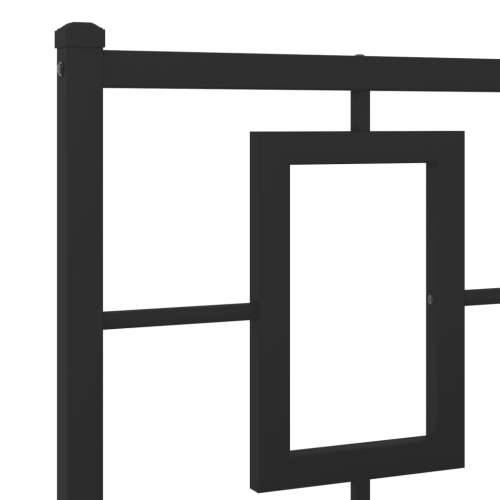 Metalni okvir za krevet s uzglavljem crni 183x213 cm - Crna 183 x 213 cm s uzglavljem Cijena