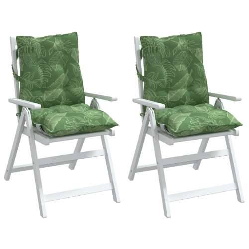 Jastuci za stolicu 2 kom s uzorkom lišća od tkanine Oxford - Dezen s listom 2 with 2 elastic straps Cijena