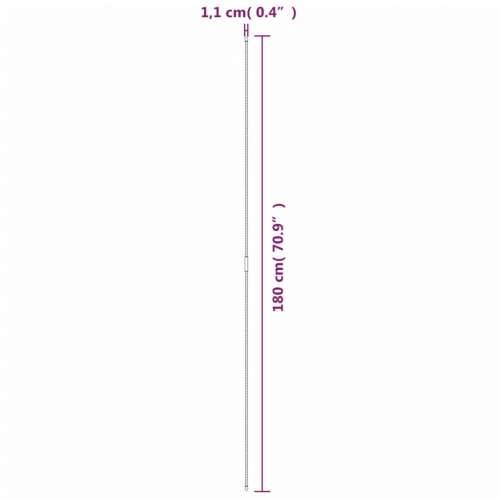 Kolci za vrtne biljke 30 kom zeleni 180 cm čelični - 180 cm 30 Cijena