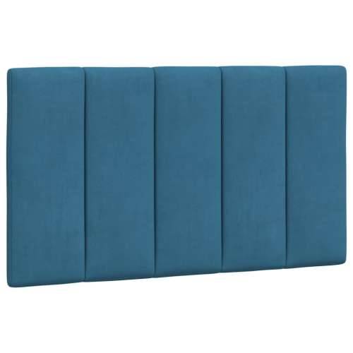 Okvir kreveta s LED svjetlima plavi 90 x 190 cm baršunasti - Plava 90 x 190 cm Cijena
