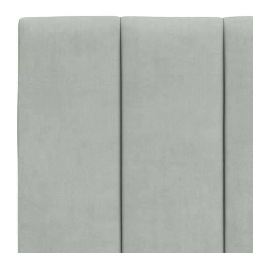 Okvir kreveta s LED svjetlima svjetlosivi 120x200 cm baršunasti - Svjetlosiva 120 x 200 cm Cijena