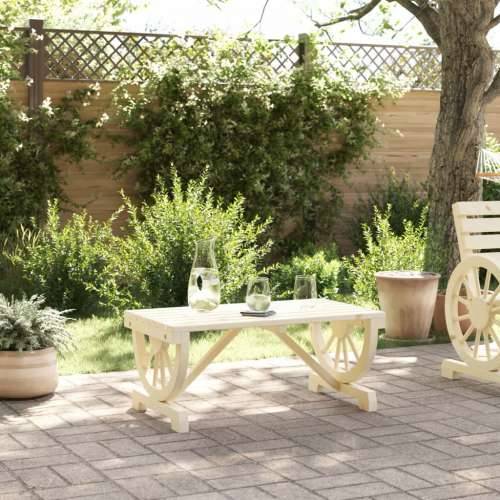 Vrtni stolić za kavu 90 x 50 x 40 cm od masivne jelovine - Smeđa 1 Cijena