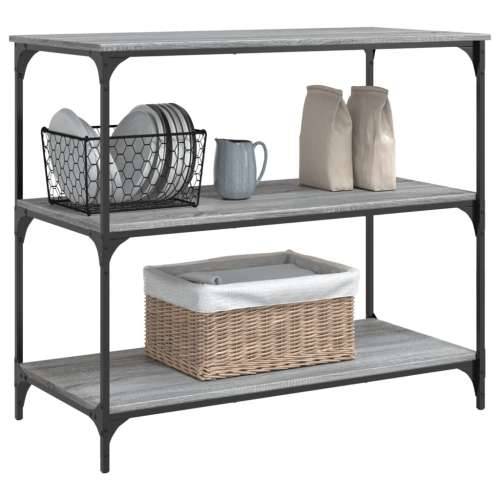 Kuhinjska kolica boja hrasta 102 x 50 x 95 cm konstruirano drvo - Sivi hrast sonoma Cijena