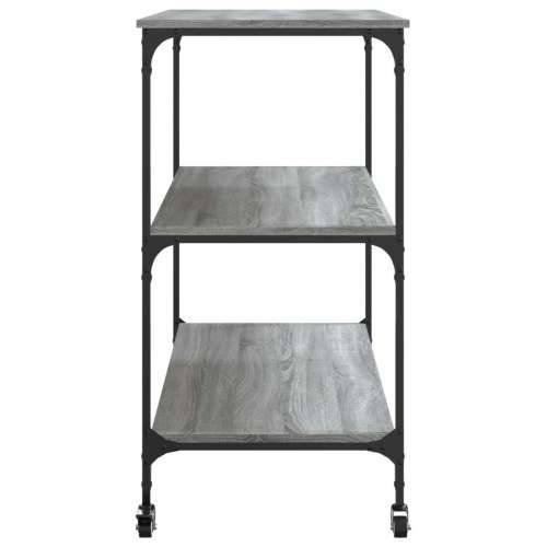 Kuhinjska kolica boja hrasta 102 x 50 x 95 cm konstruirano drvo - Sivi hrast sonoma Cijena