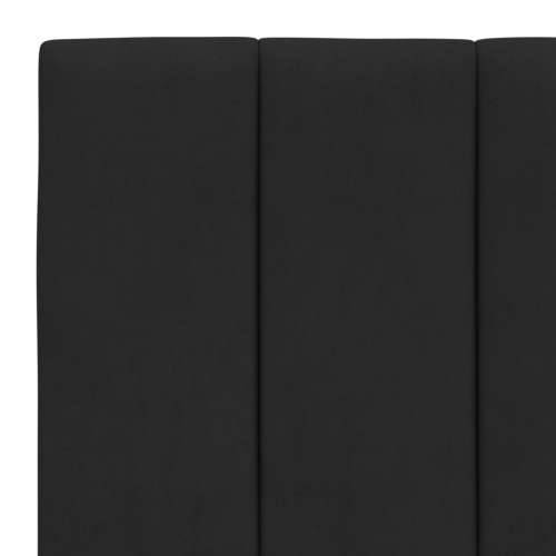 Okvir kreveta s LED svjetlima crni 90 x 190 cm baršunasti Crna 90 x 190 cm Cijena