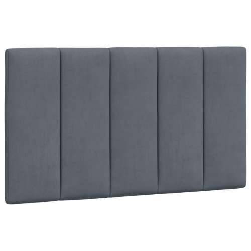 Okvir kreveta s LED svjetlima tamnosivi 90 x 200 cm baršunasti - Tamno siva 90 x 200 cm Cijena