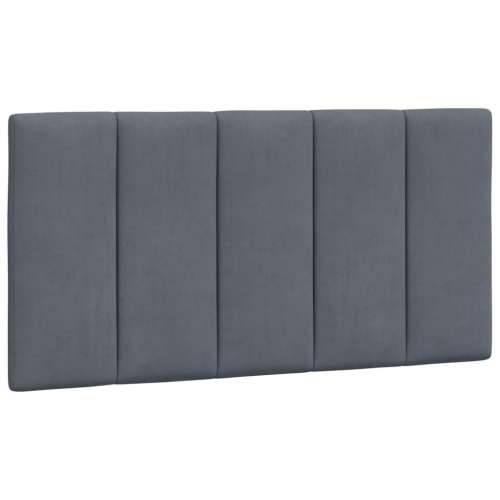 Okvir kreveta s LED svjetlima tamnosivi 100 x 200 cm baršunasti - Tamno siva 100 x 200 cm Cijena