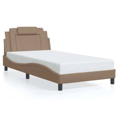 Okvir kreveta s LED svjetlom cappuccino 100x200 cm umjetna koža - Boja cappuccina 100 x 200 cm Cijena