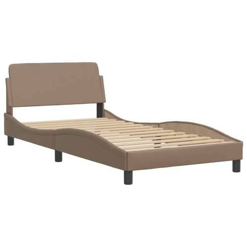Okvir kreveta s LED svjetlom cappuccino 100x200 cm umjetna koža - Boja cappuccina 100 x 200 cm Cijena