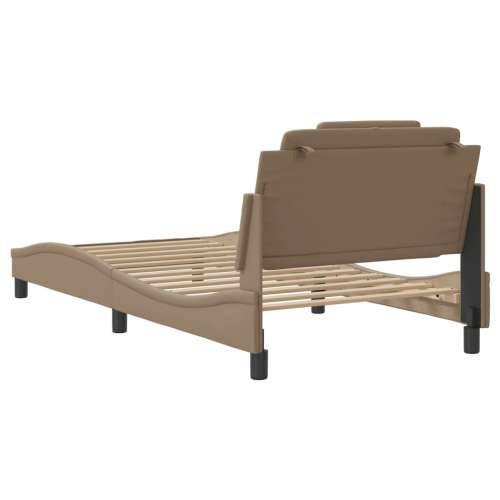 Okvir kreveta s LED svjetlom cappuccino 100x200 cm umjetna koža - Boja cappuccina 100 x 200 cm Cijena