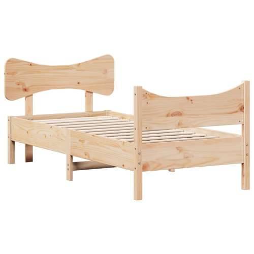 Okvir kreveta bez madraca 90 x 190 cm od masivne borovine - Prirodna boja bora 90 x 190 cm Cijena
