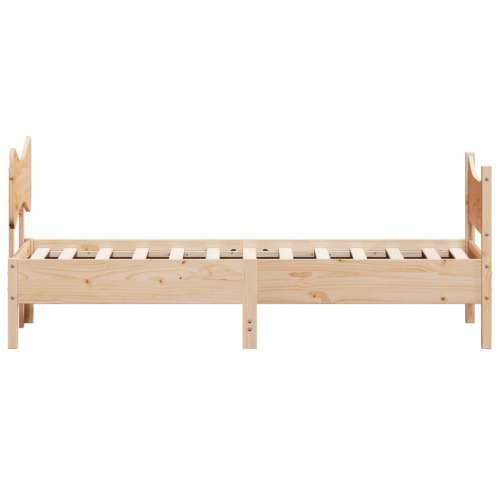 Okvir kreveta bez madraca 90 x 190 cm od masivne borovine - Prirodna boja bora 90 x 190 cm Cijena
