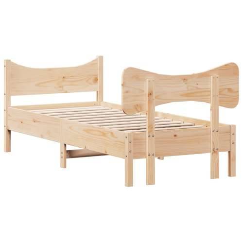 Okvir kreveta bez madraca 90 x 190 cm od masivne borovine - Prirodna boja bora 90 x 190 cm Cijena