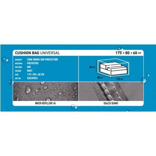 Madison navlaka za vrtne jastuke 175 x 80 x 60 cm siva - 175 x 80 x 60 cm 1 Cijena