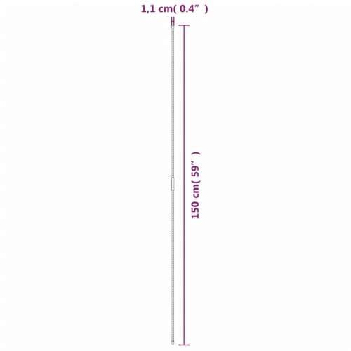 Kolci za vrtne biljke 30 kom zeleni 150 cm čelični - 150 cm 30 Cijena