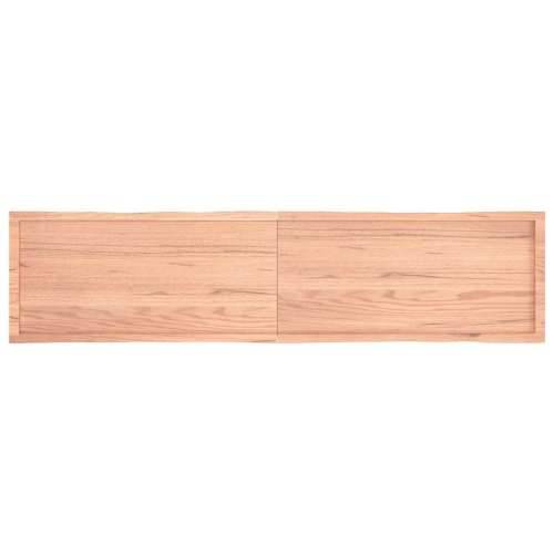 Stolna ploča svjetlosmeđa 220x50x(2-4) cm obrađena hrastovina - Svjetlosmeđa 220 x 50 x 4 cm 1 Cijena