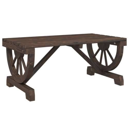 Vrtni stolić za kavu 90 x 50 x 40 cm od masivne jelovine - Tamno smeđa 1 Cijena